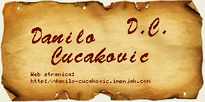 Danilo Čučaković vizit kartica